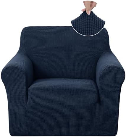 U-NICE HOME Stretch Recliner Chair Cover Armchair Slipcover, Navy