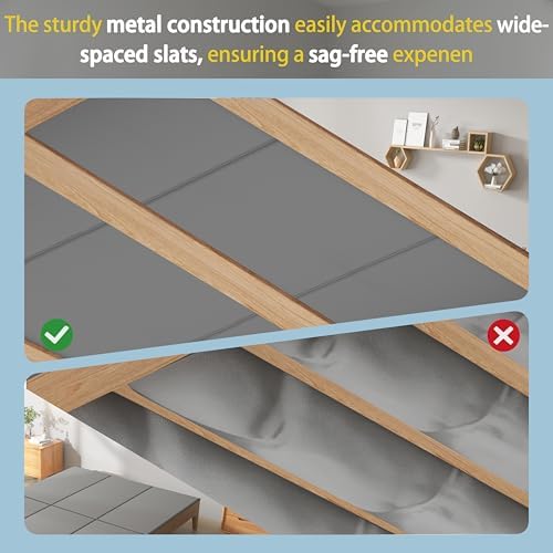 Bunkie Board King Size(76X80),Heavy Duty Non-Slip Bed Board