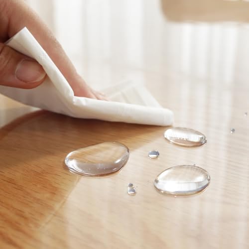 LovePads Clear Desk Mat 17 x 36 in, 2mm Thick Plastic Table Cover Protector