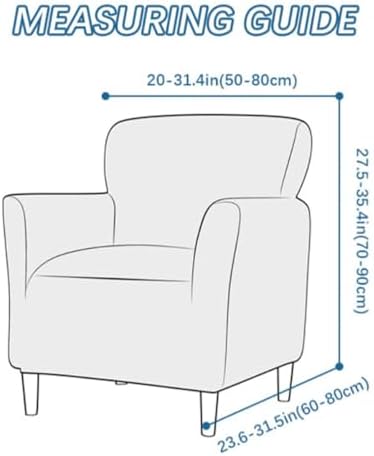 Accent Chair Covers with Arms Stretch Mid Century Modern Accent Chair Slipcovers 1-Piece Printed Banquet Arm Chair Cover Couch Sofa Covers Protector for Living Room Office Hotel #9