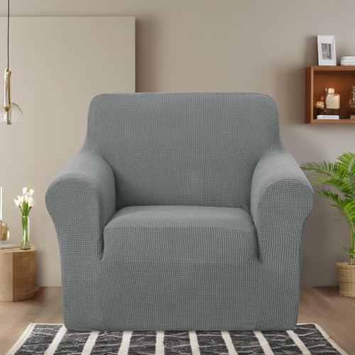 U-NICE HOME Stretch Recliner Chair Cover Armchair Slipcover, Grey