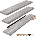 Sorbus Floating Shelves for Wall Storage (55 Inch, 3 Pack, Gray)
