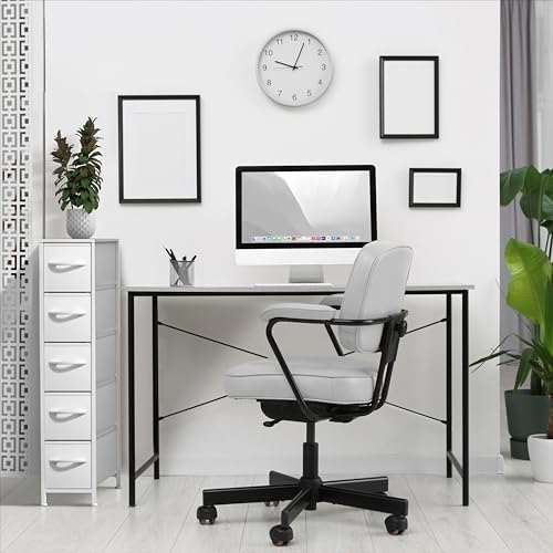 Sorbus 5-Drawer Narrow Dresser for Bedroom (White/Gray)
