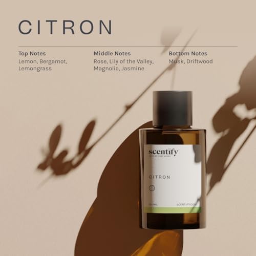 Scentify Citron Aroma Oil Refill for Diffusers, 100ml / 3.38 fl oz