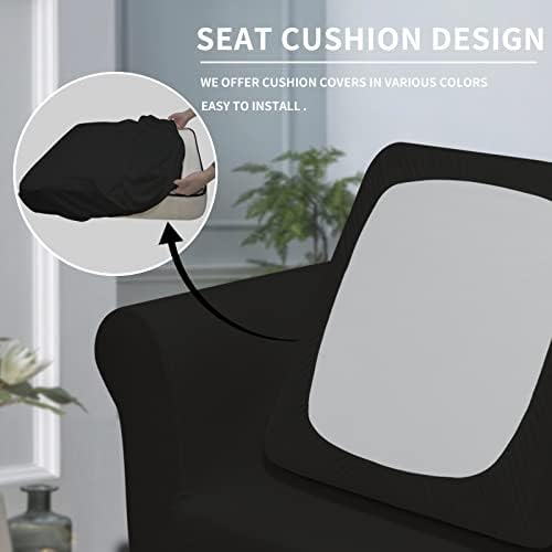 Easy-Going 2 Pieces Stretch Sofa Slipcover for Armchair Washable