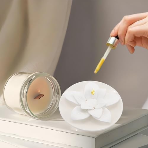 Handmade Lily Flower Ceramic Essential Oil Mini Diffuser