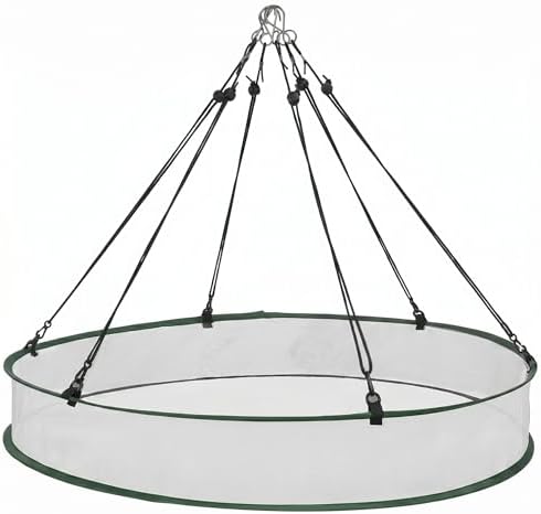 FoldTier 1 Piece Bird Seed Catcher Tray Hanging Round Mesh,30 Inch