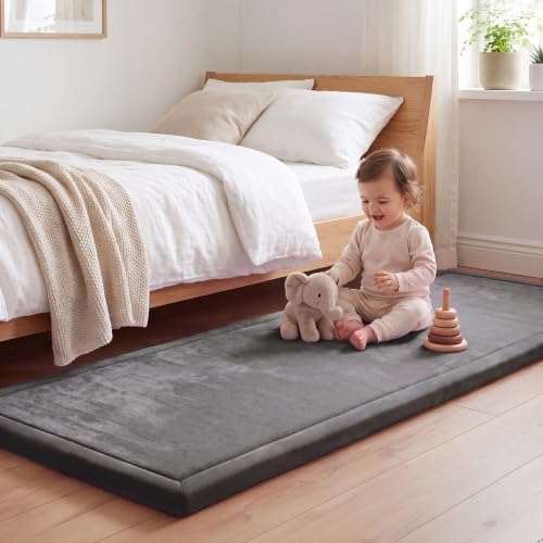 1.3" Thick Baby Play Mat for Floor,28x72 Area Rugs,Non-Slip,Dark Grey