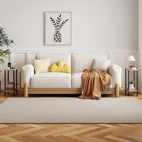 TUTOTAK Narrow Side Table Set of 2, Small End Table for Couch