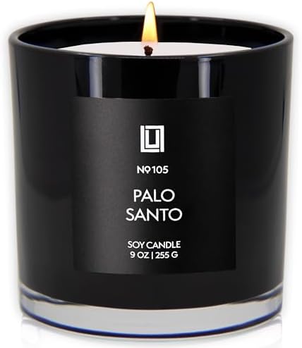 Lulu Candles Palo Santo Scented Soy Jar Candle, 9 Oz.
