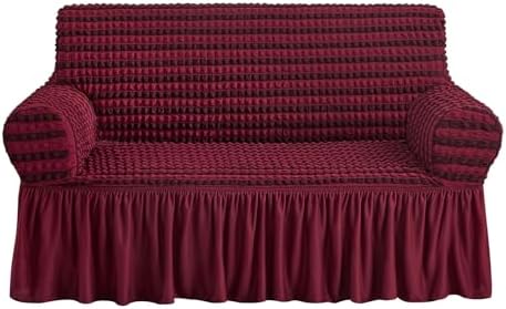 NICEEC Loveseat Covers Washable Love Seat Couch Covers Slipcover with Skirt