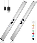 2 PCS Candle Lighter,Windproof Flameless Rechargeable Electric Lighter