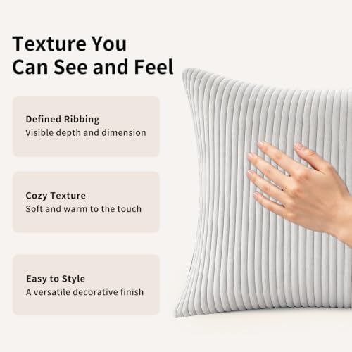 1 Pack 18 x 18 Decorative Throw Pillows with Insert Included