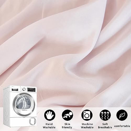 Princess Bed Canopy for Kids Baby Bed, Round Dome Kids Reading Nook Indoor Outdoor House Tent Hanging Decoration Cotton Canvas White