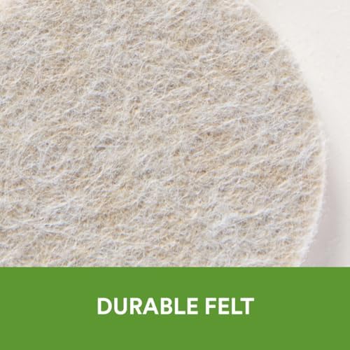 Scotch Felt Pads, Round, Assorted Sizes, Beige, 24 Pack (3888 Pieces)