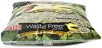 Kaytee No Mess Finch Seed and Nyjer Blend, Attracts Goldfinches, Chickadees, Junos, Finches and Other Wild Birds, 8 Pounds (Pack of 2)