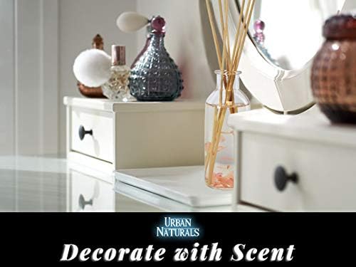 Urban Naturals Reed Diffuser Set, Moonlit Petals - Bathroom Shelf Décor