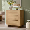 OKD 32” Large Modern 3 Drawer Dresser for Bedroom