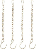 Outus 4 Pack Hanging Chain for Bird Feeders, 9.5 Inch, Gold