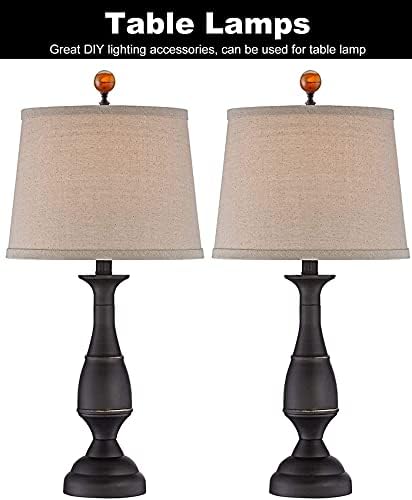 Tawny Crystal Lamp Finial Cap – Handmade Ball Shaped Patterned Glass, 2 Inches Tall, Bronze Finish