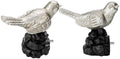 Bird-Shaped Decorative Curtain Rod Finials, 1 or 7/8 Inch, Easy Install, Set of 2 – Vintage Pewter
