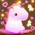 Unicorn Toys Night Light, 16 Colors Night Light Kids, Silicone Gilrs Toys