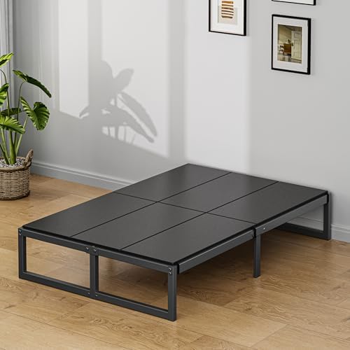 Lutown-Teen Bunkie Board Full High-Density Polymer Bed Support, Black