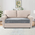 H.VERSAILTEX Chenille Sofa Covers for 2 Cushion Couch Stretch Cushion Cover Thick Soft Sofa Slipcovers All Seasons Universal Sofa Covers Washable(2 Seater Loveseat Cushion Cover,Bluish Grey)