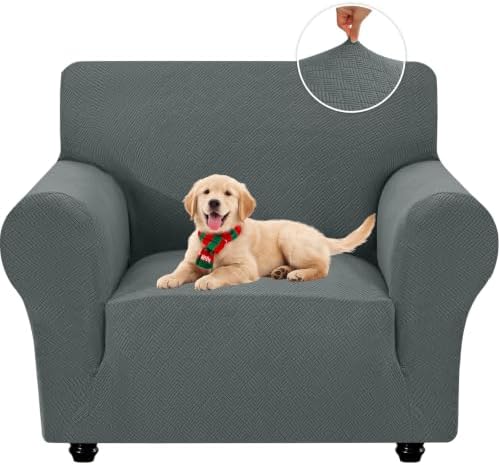 XINEAGE Stretch Armchair Slipcover, Non-Slip Pet Couch Cover,Light Green