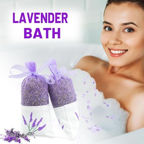 8 Packs Lavender Sachets for Drawers and Closets, Closet Car Freshener
