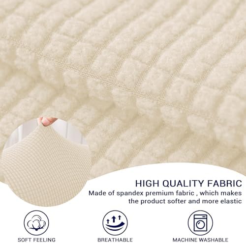 SUBRTEX Stretch Couch Arm Covers Set of 2, Non-Slip Sofa Armrest Slipcovers