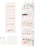 Clastyle Over the Door Organizer Diaper Toy Nursery Hanging Shelf, Rainbow