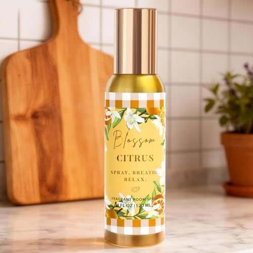 Room Spray, Blossom Citrus, 4 fl oz, Air Freshener for Home, Bathroom