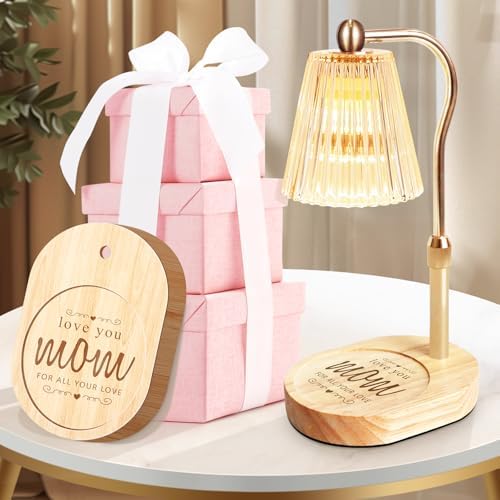 seenlast Candle Warmer Lamp, Candle Lamp Warmer with Timer Dimmer Adjustable Height, Electric Wax Warmer Vintage Home Decor,Candle Melter Light for Scented Jar Candles, Gifts for Mom (Golden)