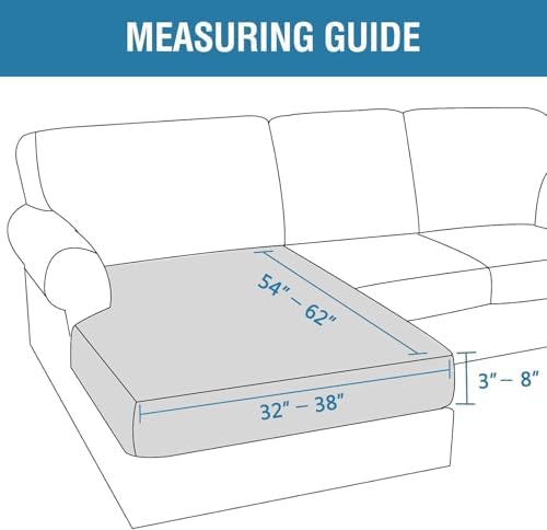 H.VERSAILTEX Velvet Stretch Individual Chaise Cover Sectional Couch Covers for L Shaped Sofa Both Left/Right Furniture Protector Seat Cushion Sofa Cover (1 Piece Chaise Cover, French Oak)