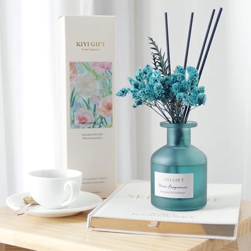 Reed Diffuser Set,Scent Diffuser with Sticks, Home Fragrance, Reed Diffuser for Bathroom, Shelf Decor, 4.06oz Bellflower