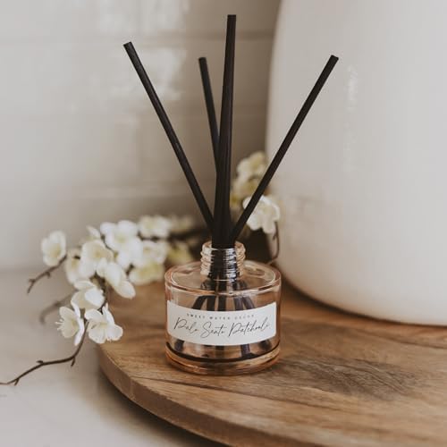Sweet Water Decor Palo Santo Patchouli Reed Diffuser – Room Decor Aesthetic with Long-Lasting Premium Fragrance of Clove, Nutmeg, Cedarwood for 4 Months – Ideal for Aromatherapy and Home Decor