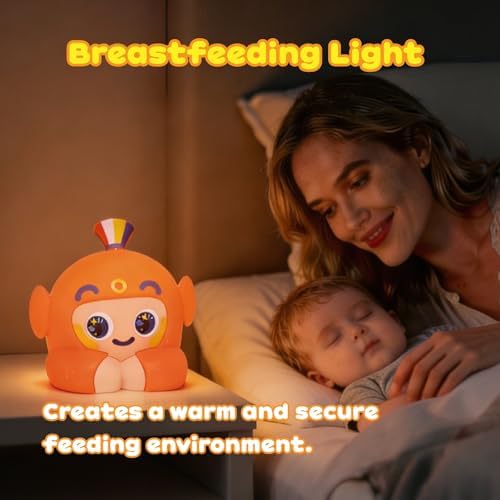 Squishy Night Light Lucky, Soft Tap Control Squishy Silicone Lamp LED Light