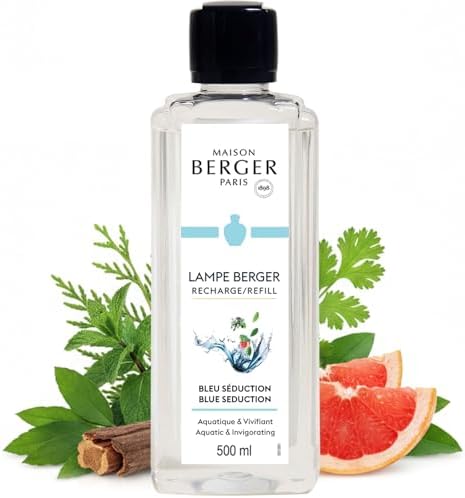 MAISON BERGER Lampe Berger Refill, 500 ml, Bleu Séduction
