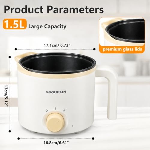SOGUELIN Wax Melting Pot for Candle Making with Pouring Spout