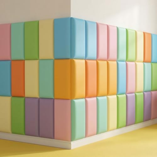 Hahafelt 24 Pack Wall Padding Headboard 15.75" x 7.87" x 1.18" Fresh Colors
