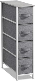 Sorbus 4-Drawer Narrow Dresser for Bedroom (Grey)