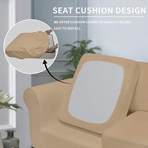 Easy-Going 4 Pieces Oversized Stretch Couch Cover for Dogs Washable