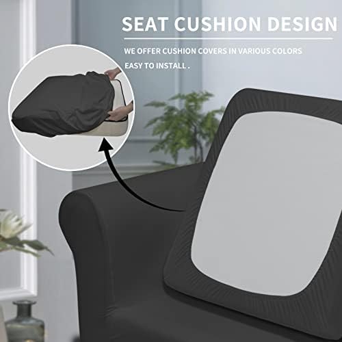 Easy-Going 2 Pieces Stretch Sofa Slipcover for Armchair Washable
