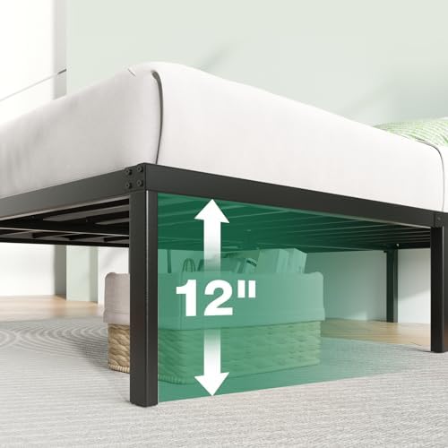 Novilla Full Size Bed Frame, 14 Inch Metal Platform Bed Frame Full Size with Storage Space Under Bed Frames, Heavy Duty Steel Slat Support, No Box Spring Needed, Easy Assembly