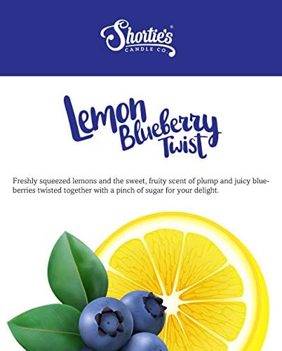 Shortie's Candle Company Lemon Blueberry Twist Premium Wax Melts - 3 Oz., Strong & Long Lasting, Non-Toxic - Made with Essential & Natural Oils - Formula 117