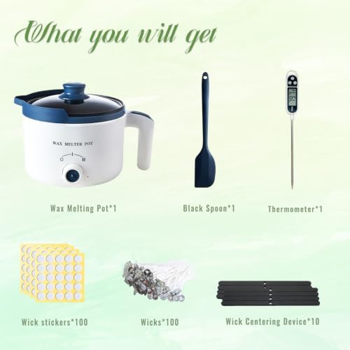 Ksedcon Electric Wax Melting Pot for Candle Making with Pouring Spout