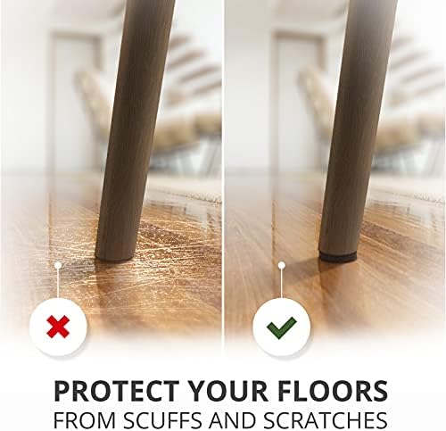 Felt Furniture Pads X-PROTECTOR 235 PCS Premium Furniture Pads - Felt Pads Furniture Feet Best Wood Floor Protectors - Protect Your Hardwood & Laminate Flooring!
