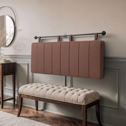 UEV King Headboard Only, Wall Mounted Hanging Upholstered Bed Head Board