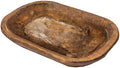 Decorative Wooden Dough Bowl Approx 10x14 Inch, Hand Carved Spanish Oak